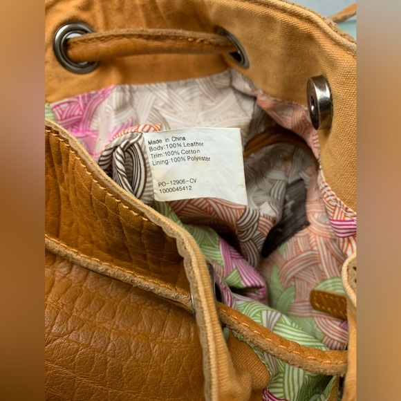 The Sak Camino Leather Boho Backpack Bag - Picture 10 of 11